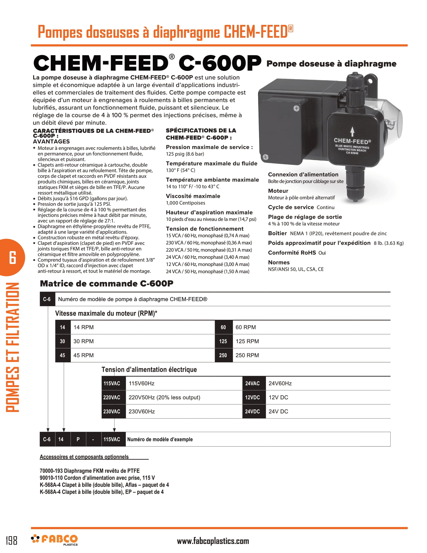 CHEM-FEED® C-600P-1